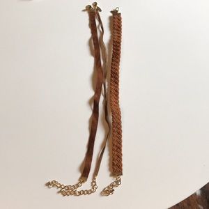 Brown Velvet Chocker Bundle